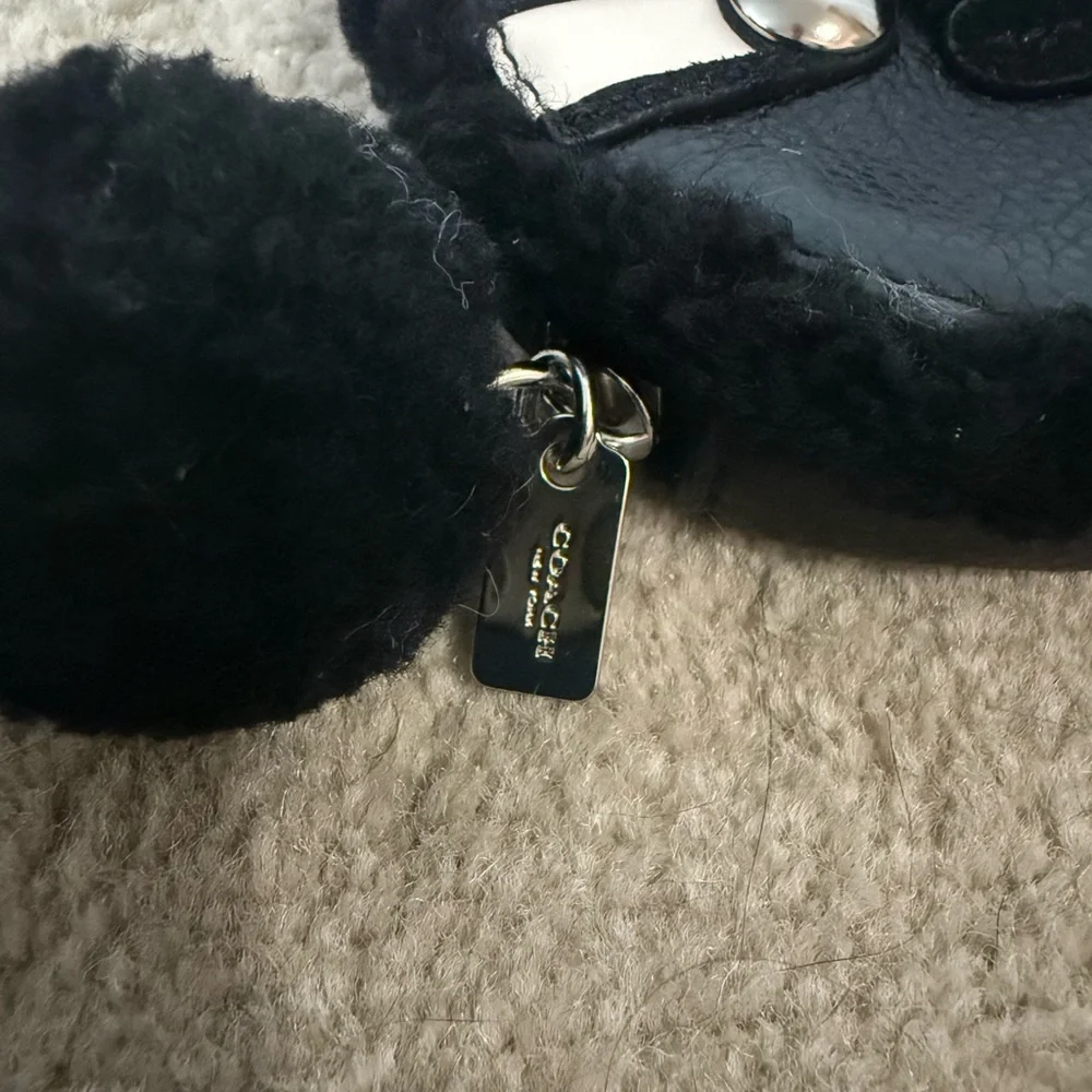 Rare Coach Black Cat/Raccoon coin purse.